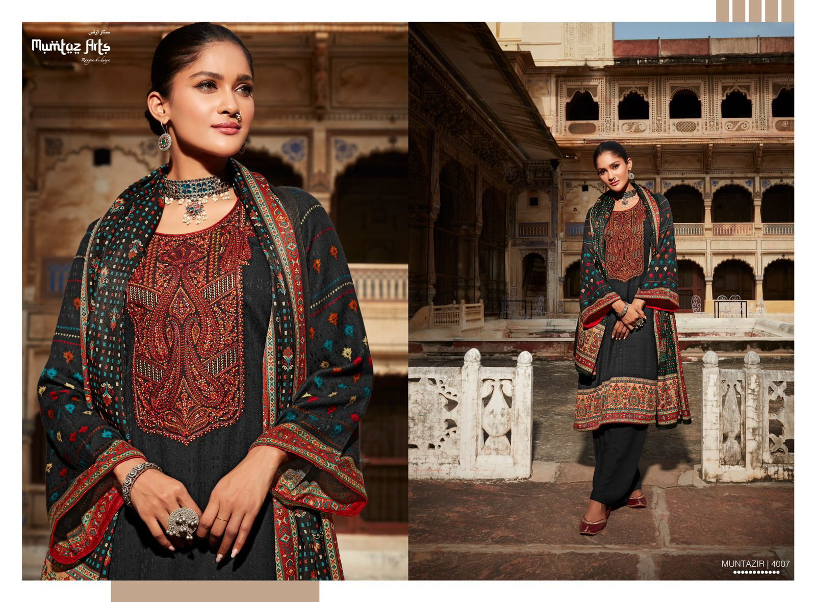 Mumtaz Muntazir 1 Winter Wear Wholesale Dress Material Collection